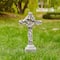 Glitzhome® 21" Holy Cross with Lily Garden Statue